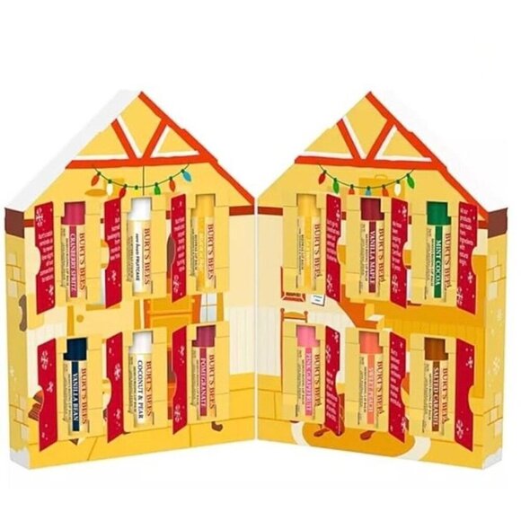 Burt's Bees Lip Balm Advent Calendar 2023 Cozy Cabin 12 Holiday Surprises - Picture 4 of 9